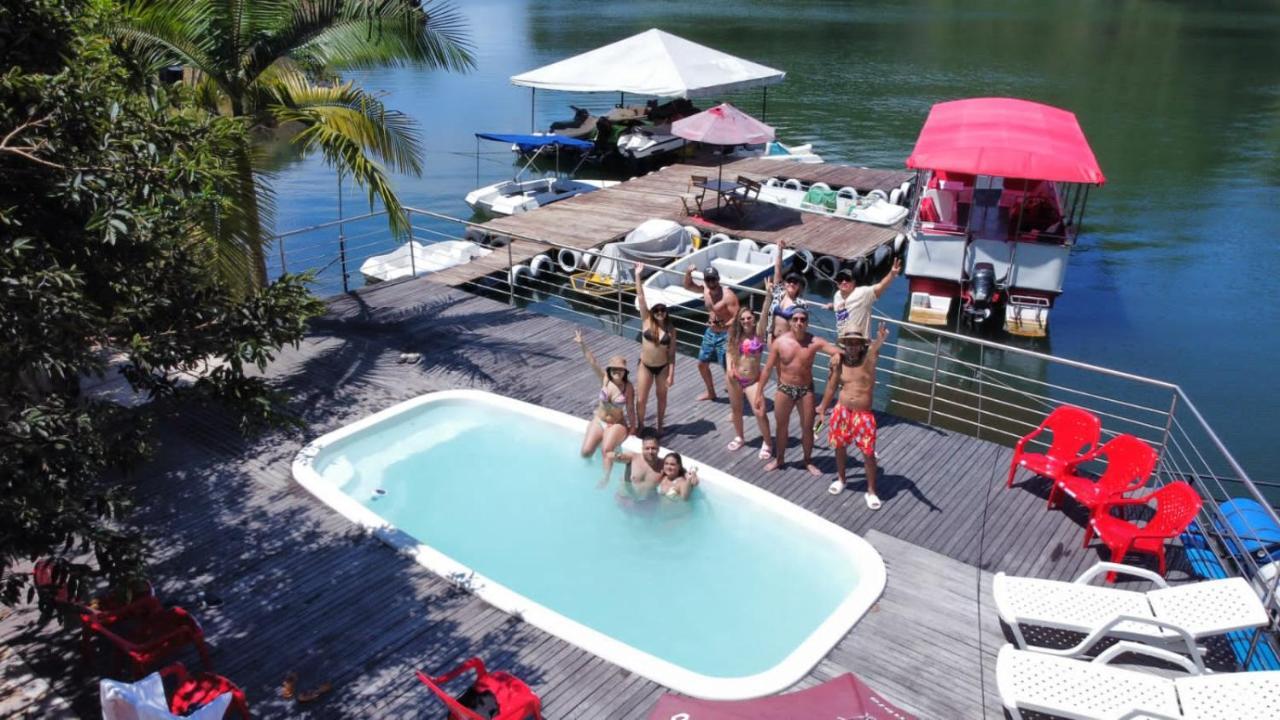 Vila Finca Santa Monica Guatape Privada Lujosa Piscina Jacuzzi Sauna Muelle Represa Jetski Planchon Exteriér fotografie